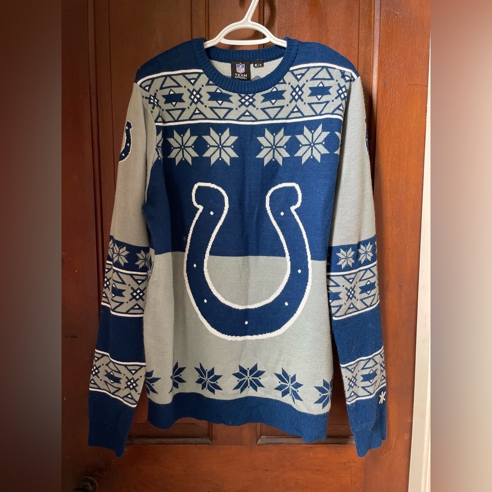 NFL team apparel men's extra large Indianapolis Colts sweater